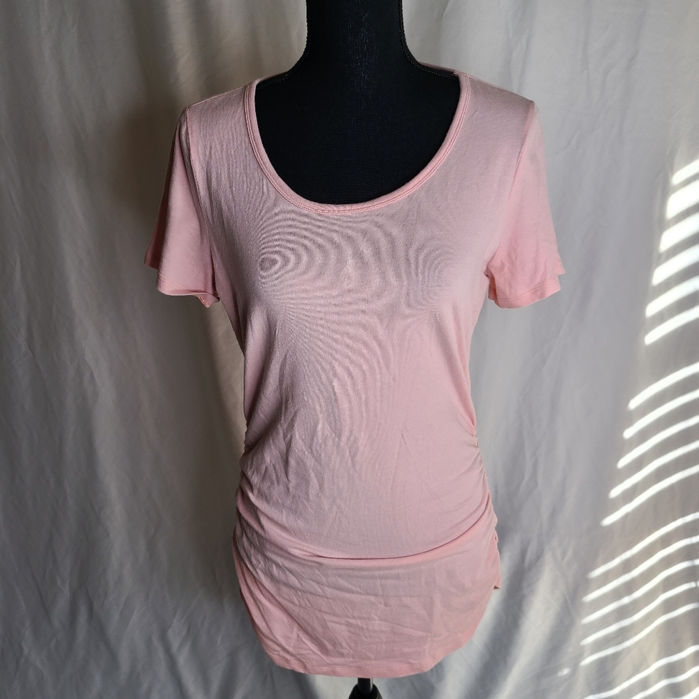 Michael Michael kors pink Ruched tee size M